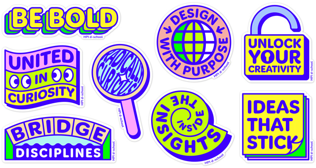 HPI d-school Sticker