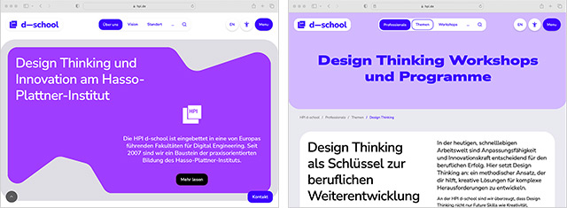 HPI d-school Website