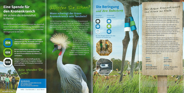 NABU Kronenkranich Flyer