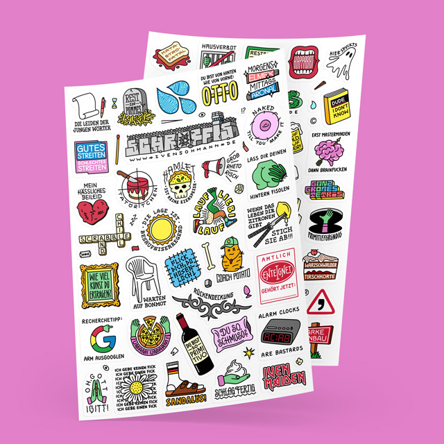 Schroffis Stickerbogen