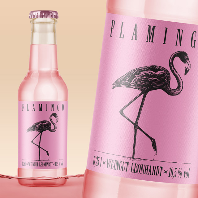 Weingut Leonhardt Flamingo Rebranding Komposition 1
